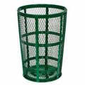 Global Equipment Global Industrial„¢ Outdoor Steel Mesh Corrosion Resistant Trash Can, 48 Gallon, Green EXP-52P-GN